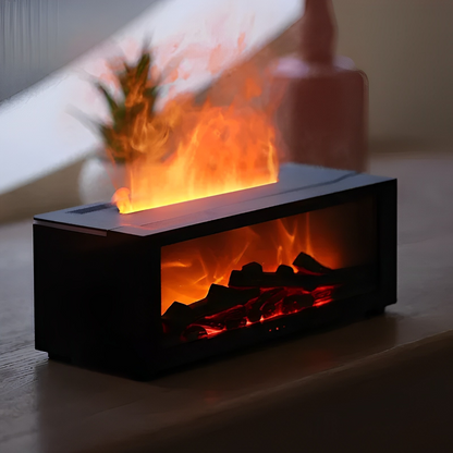 Creative Fireplace Air Humidifier with LED Light Remote